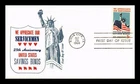 DR JIM STAMPS US COVER SERVICEMEN SAVINGS BONDS 25TH ANNIVERSARY FDC KHOL KRAFT