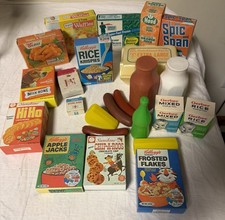 1970s Vintage Toy Food  Boxes Lot Of 24 Pretend Play Name Brands Kelloggs MORE