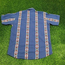 Vintage Wrangler Pearl Snap Shirt 2XL 26x34 Western Tribal