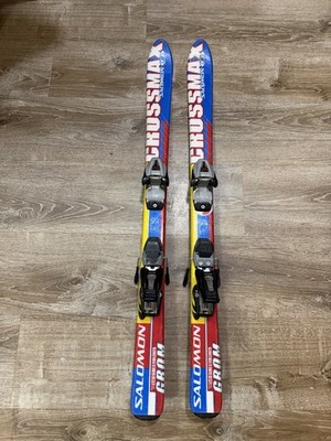 SALOMON Crossmax Grom  Skis  110 cm YOUTH  WITH M 450 Bindings !!