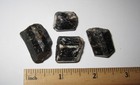 4 SMALL NATURAL ROUGH 0.7"- 0.9" DRAVITE BROWN TOURMALINE CRYSTALS INDIA ~ 43.5g — photo 3