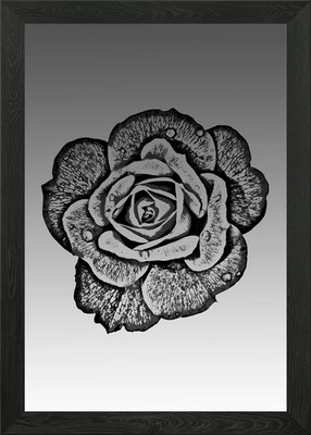 Beautiful flower drawing Framed Wall Art Poster Canvas Print Picture