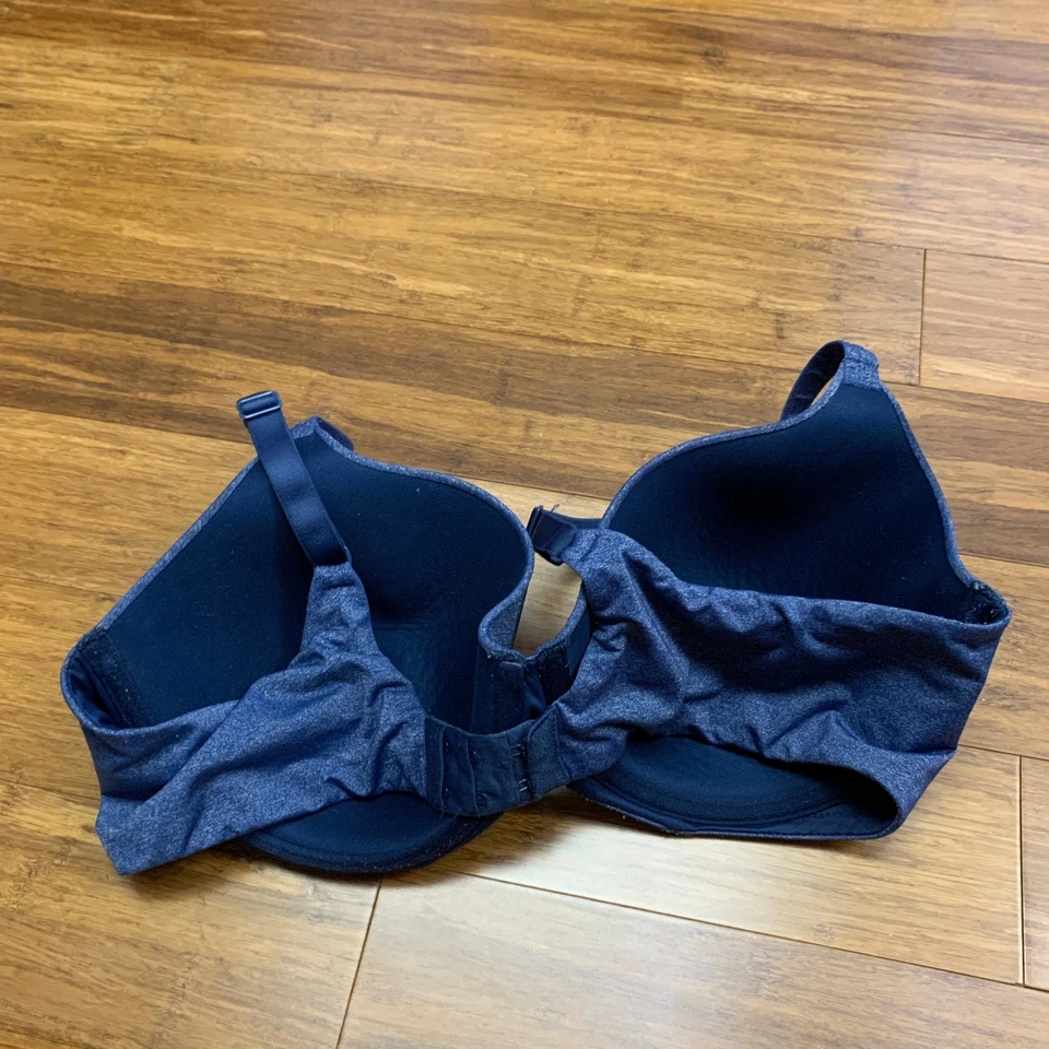 Ambrielle Everyday Full Coverage Bra Size 40C Blue Adjustable Back Closure - Image 2 of 4