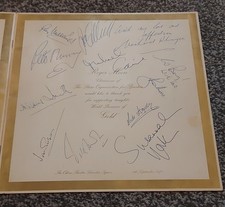 Gold movie 1974 world premiere multi signed programme. Roger Moore, + 10 others