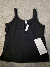 lululemon Align  Scoop Waist-Length Tank Top Size 8 Color Black