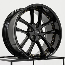 19x8.519x9.5 Vors Ar5 5x114.3 3535 Black Wheels Rims Set4 73.1