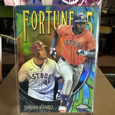 2025 TOPPS CHROME YORDAN ALVAREZ FORTUNE 15 #F15-9 ASTROS!! LOOK