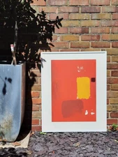 PATRICK HERON, "Cadmium", Stunning Large Abstract, Poster Screenprint