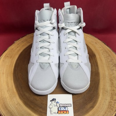 Nike Air Jordan 7 Retro Pure Platinum Size 6y 304774-120 White XI