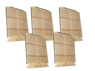 DUALIT 4 SCHLITZ SCHEIBEN TOASTER KOMPLETTES ELEMENT SET 2 X ENDE 3 X MITTELTEILE ERSATZTEILE