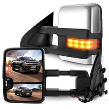 Towing Mirrors for Chevy GMC 1500 2500 3500 2014 2018 2015 2019 Power Heated LED