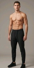 Lululemon Men's ABC Jogger Shorter 28" Black Athletic Pants! XL
