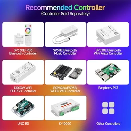 BTF-LIGHTING WS2812B 100PCS 5050SMD Individually Addressable Smart RGB LED Pixel - Image 4 of 4