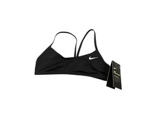 NIKE Womens Printed Racerback Sports Bra Gray Size Small Style 726936-010