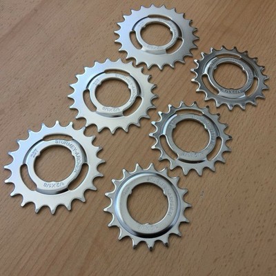 Sturmey Archer Steck-Zahnkranz 1/2''x1/8'' Ritzel gekröpft 17-18-19-20-21-22 Zähne