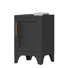 Metal Storage Cabinet Small Space Cabinet Storage w/Shelf, for Bedroom Study NEW