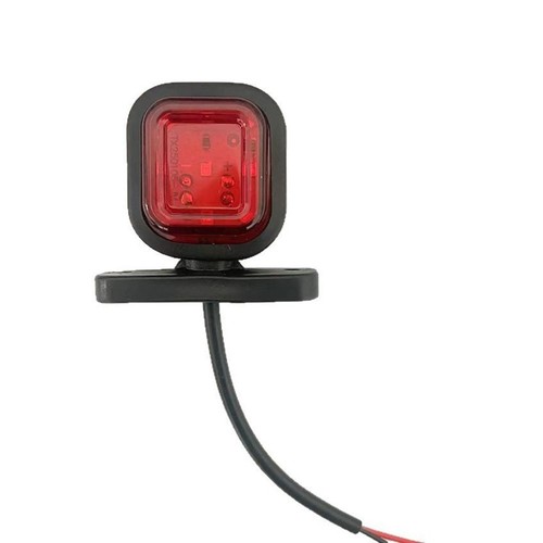 High Visibility 2Pcs LED Side Marker Light Red for Trucks and Trailers - Picture 4 of 12
