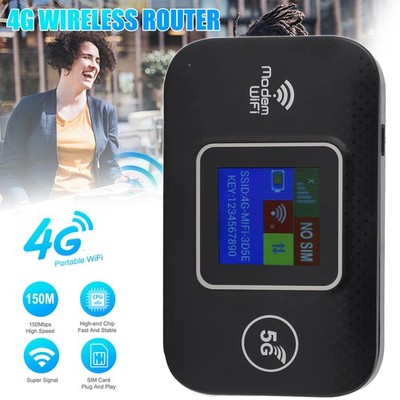4G LTE WLAN Router 150 Mbit/s High Speed Mobiler WiFi Hotspot Wireless Router DE