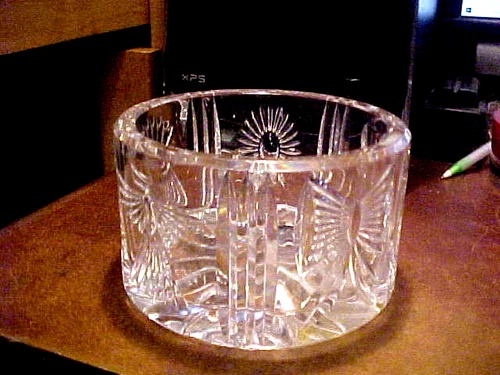 Vintage Waterford Crystal 5 Toasts Millennium Champagne Wine Bottle Coaster