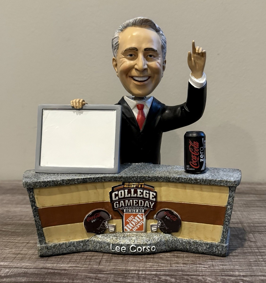 Lee Corso Bobble Head ESPN College Football Gameday Coke Zero Home