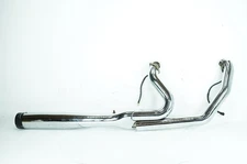 09 Harley Softail Heritage Classic Exhaust Header Pipes Muffler Rinehart DENTED