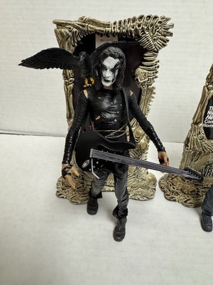 McFarlane Movie Maniacs lot - Myers, Crow, TCM bloody Leatherface