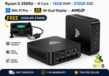 Mini PC Windows 11 Pro AMD Ryzen 5 3500U 16GB DDR4 512GB SSD Triple 4K Vega 8