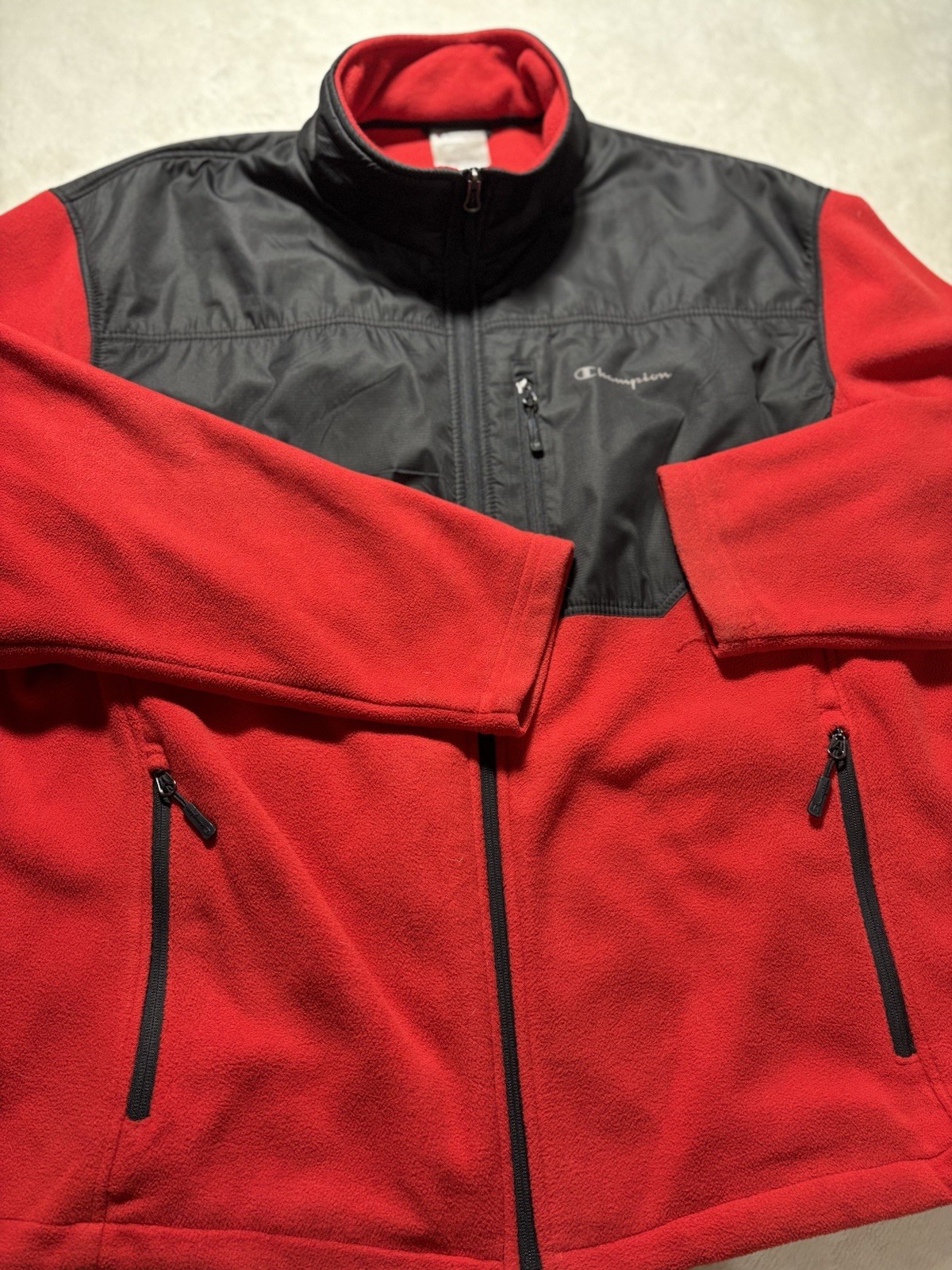 Champion Performance Full Zip Jacket - Red Men's … - image 2