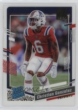 2023 Panini Clearly Donruss Rated Rookie Gold Christian Gonzalez #98 18ap