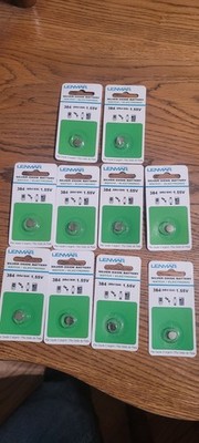 10- LENMAR 384 1.55v Silver Oxide Battery Batteries