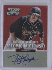 2013 Panini Prizm Perennial Draft Picks Red /100 Trey Michalczewski #99 Auto 0a2