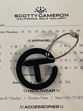 Scotty Cameron KeyFob CircleT Black BONUS Soft Touch READ