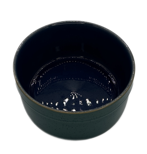 Denby Harlequin Souffle Blue Green England 8" - Picture 3 of 4
