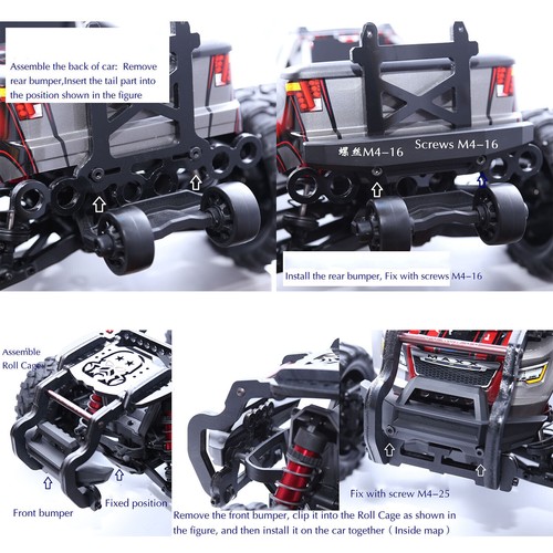 For 1/10 Traxxas MAXX RC Crawler Car Protective Body Shell Roll Cage Frame - Picture 12 of 12