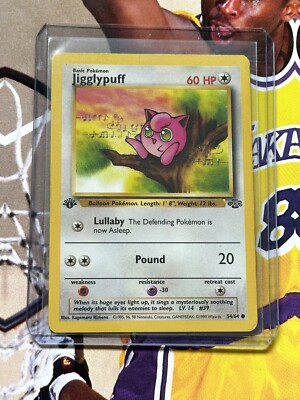 first edition jigglypuff pokemon card 1999 Nintendo Jungle Wigglytuff 1St [3] Double 1999 Pokemon Jungle 1st Edition