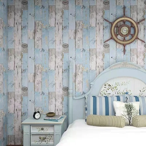 Papel tapiz madera autoadhesivo pegatinas decoración vinilo película para muebles pared habitación Foto 4 de 4