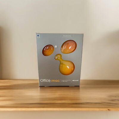 New  RARE Microsoft Office: Mac v. X for OS X  Requires Mac OS X Academic Apple