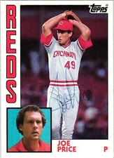 Joe Price Signed #686 1984 TOPPS MLB Baseball Card Reds AUTO