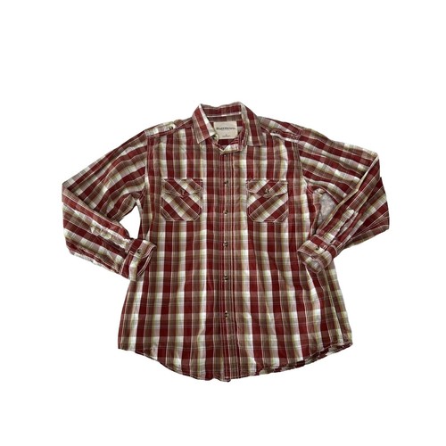 Ruff Hewn Solid Gray Blue Long Sleeve Button-Down Shirt Size 26 (Plus