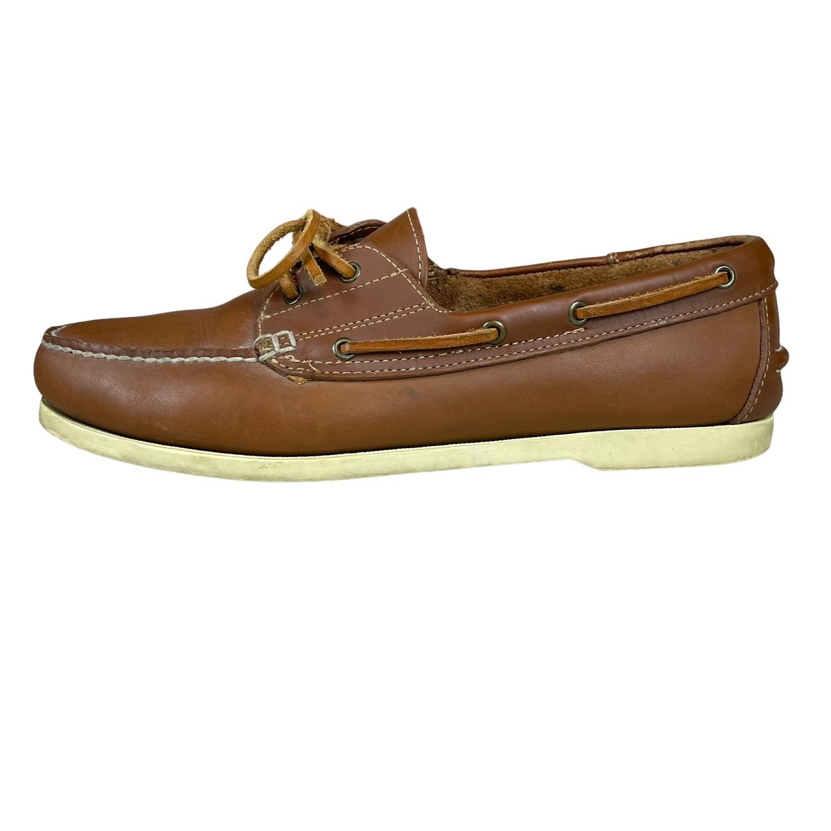 Bass& Co.  Men’s Shoe Bone Shade Lace Leather Upper Sz 11 1/2 D s-l1200.jpg main image 2