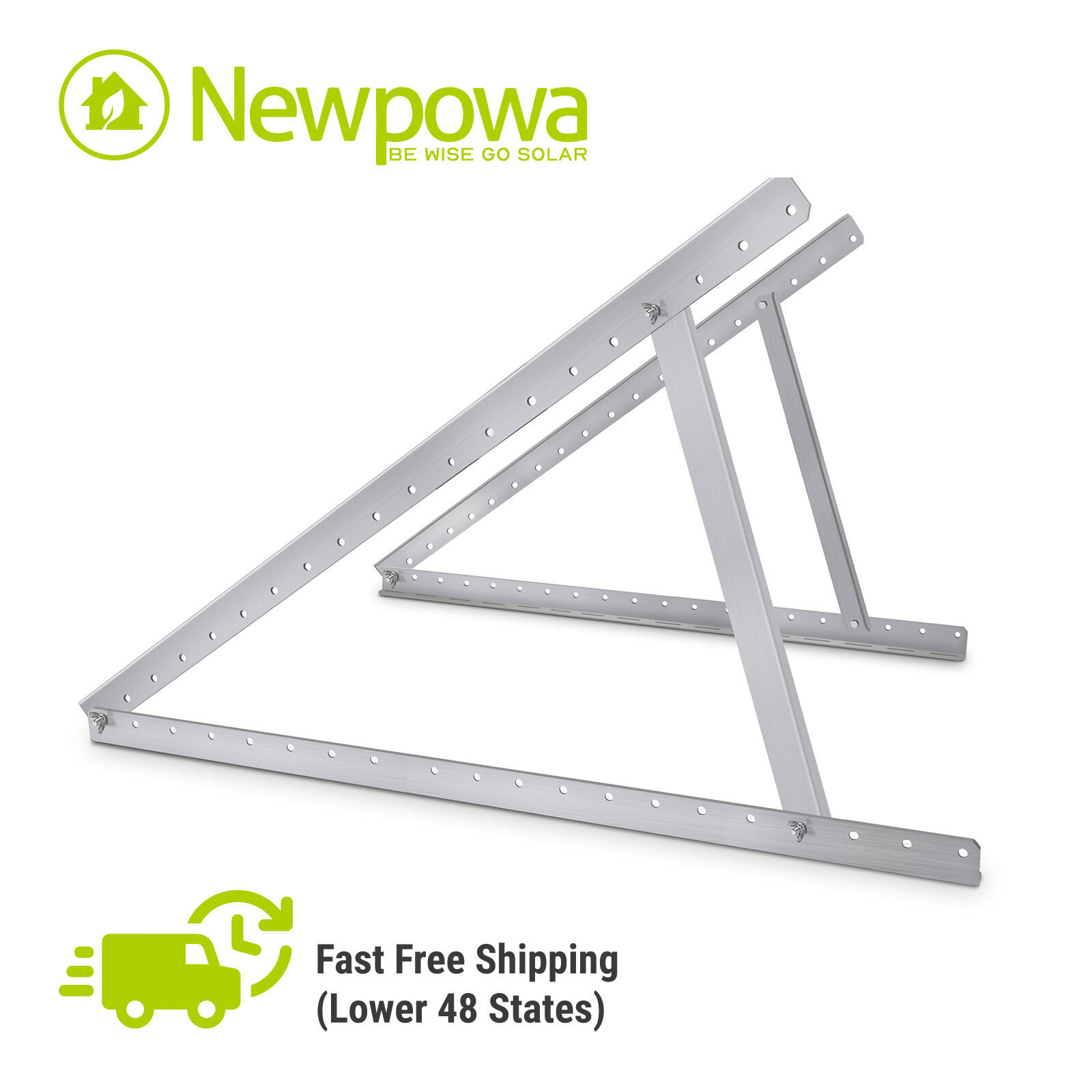 Newpowa Solar Panel 40inch Width Tilt Mounting Bracket Angle