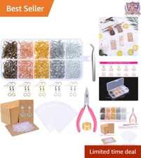 Earring Making Kit Metal 1350pcs Hooks, Tools  Accessories for DIY Crafts