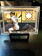 2002 ICHIRO SUZUKI FLEER GAME USED BASE.BASEBALLS BEST. PRISTINE.
