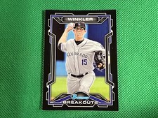 2013 Bowman Draft Scout Breakouts #DW Daniel Winkler Colorado Rockies