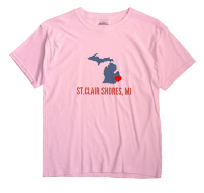 St.Clair Shores Michigan MI T-Shirt HEART