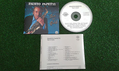 FAUSTO PAPETTI **Sax in gold** SCARCE & ORIGINAL 1989 Spain CD **Kenny G