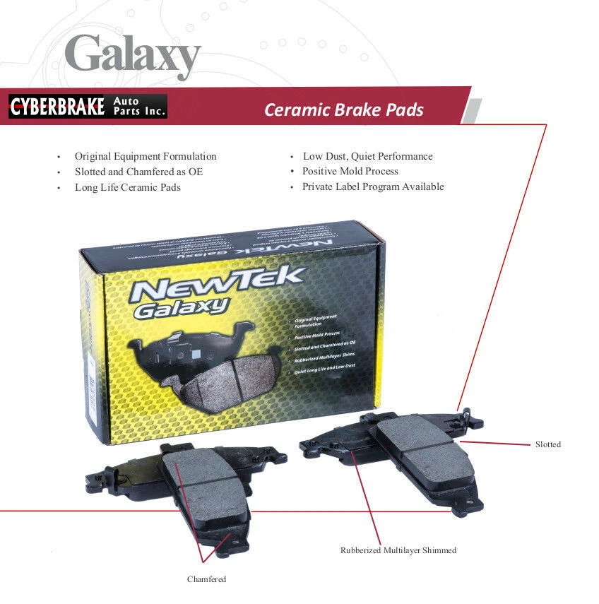 Pastillas de freno delanteras de cerámica SCD269H para Dodge B2500W 95-97/Kit de hardware Foto 3 de 4