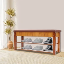 Shoe Rack Bench Shoe Storage Bench Shoe Organizer Bench for Entryway 100x46x30cm