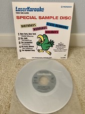 Pioneer LaserDisc LaserKaraoke Video Sing Along Special Sample Disc 8" LaserDisc