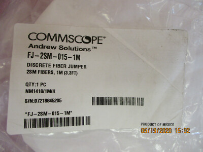 New - COMMSCOPE- FJ-2SM-015-1M - Ruggedized, Bend Insensitive Singlemode Fiber, 